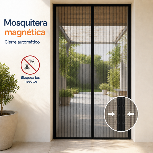 Cortina mosquitera magnética 100 × 210 cm
