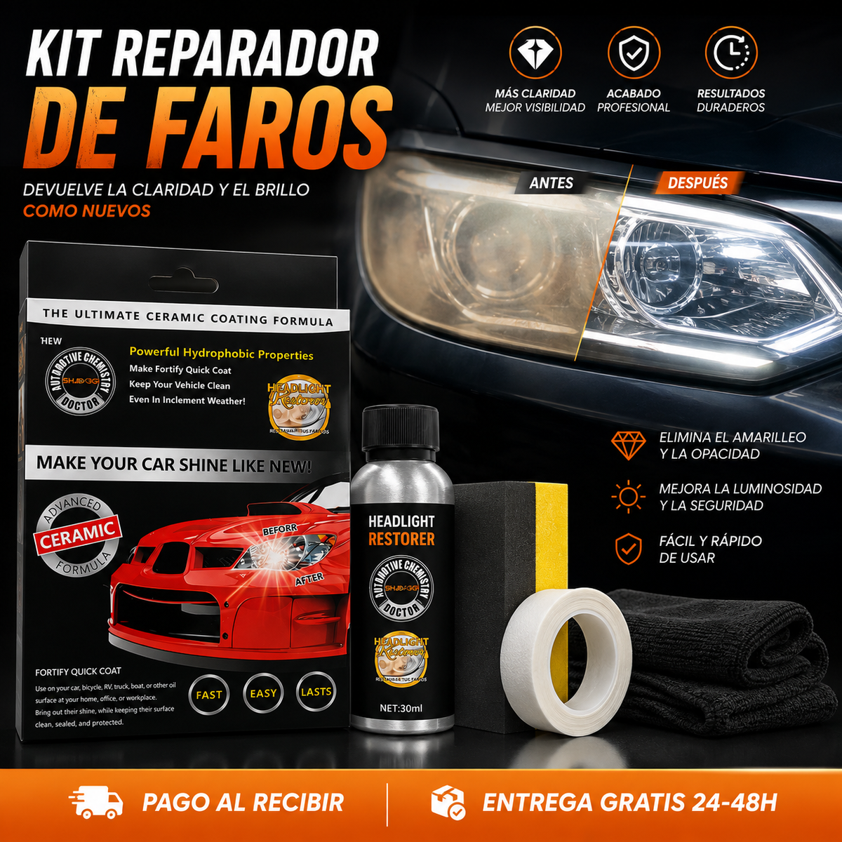 Renovador cerámico de faros
