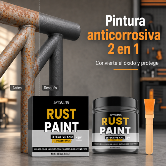 Pintura anticorrosiva para metal con pincel – 100 g
