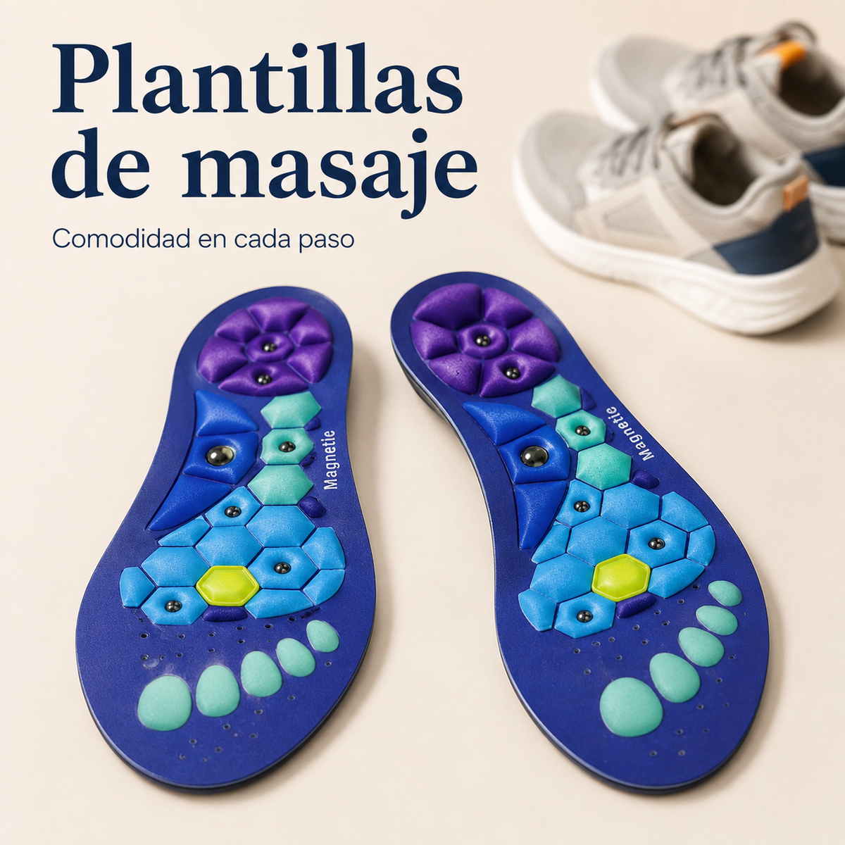 Plantillas de EVA con puntos de masaje – 1 par