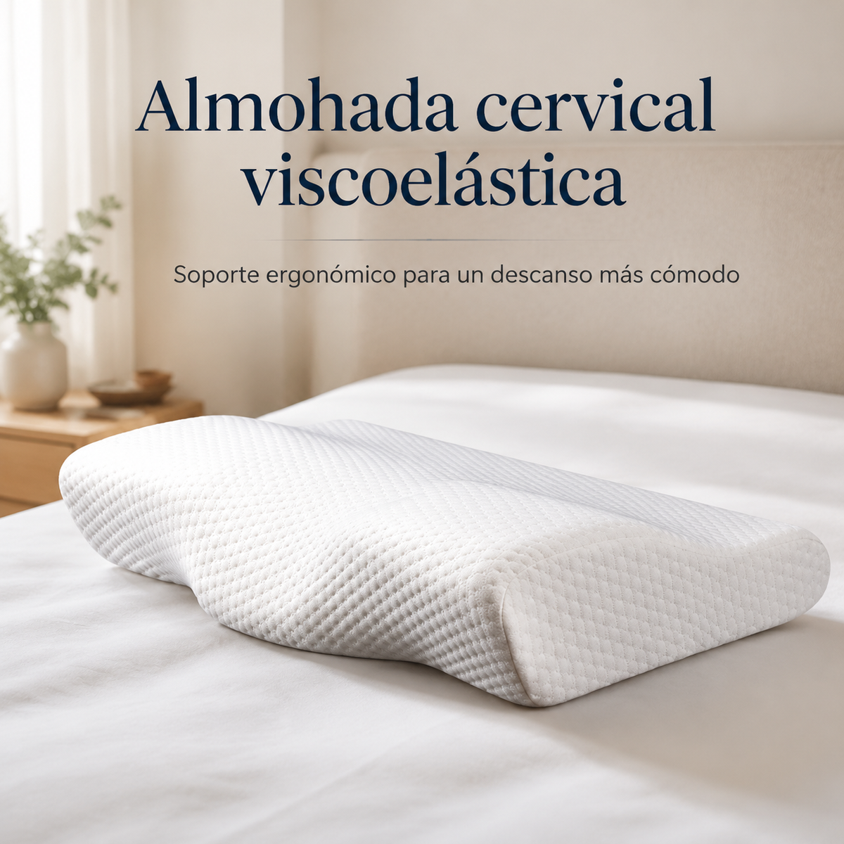 Almohada cervical viscoelástica ergonómica