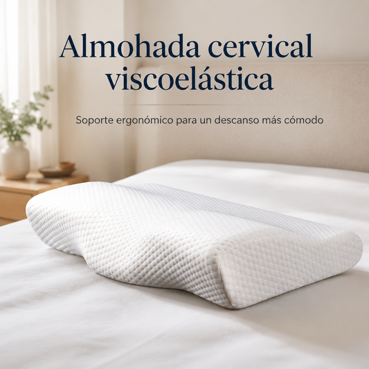 Almohada cervical viscoelástica ergonómica