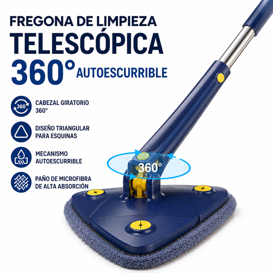 Mopa telescópica 360° autoescurrible
