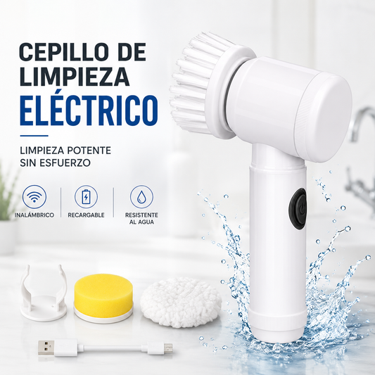 Cepillo eléctrico recargable 3 en 1 – limpieza profunda